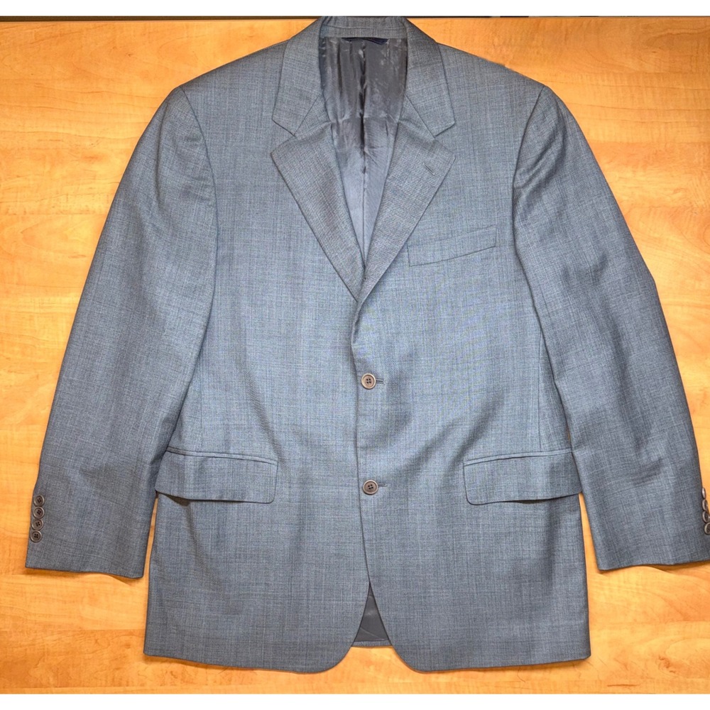 Brooks Brothers 1818 Madison Blazer Mens 42R Grey Wool Italy Sport Coat